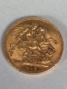 Gold Sovereign dated 1912