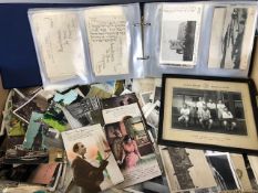 Vintage postcards and photographs , quantity of Victorian Edwardian and later postcards