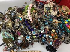Costume Jewellery, large quantity of vintage and contemporary costume jewellery the majority being