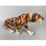 Large vintage Royal Dux Bengal Tiger which measures approx 17cm tall