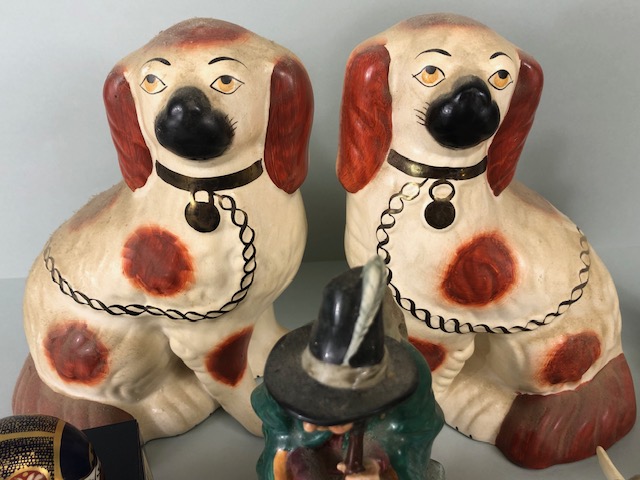 Collection of China figurines to include Staffordshire dogs, Royal Crown Derby, Lladro, Royal - Image 5 of 10