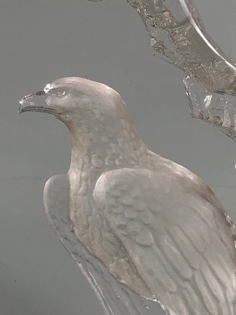 Scandinavian art glass intaglio in clear glass of an Eagle with Royal Krona Sweden label, and a - Image 10 of 10