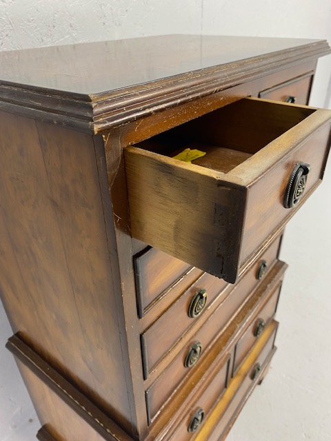 Modern nine drawer chest of drawers in a smaller size approx 82cm tall - Image 5 of 5