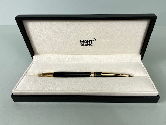 A Mont Blanc Meisterstuck pencil in original box and outer box with paperwork