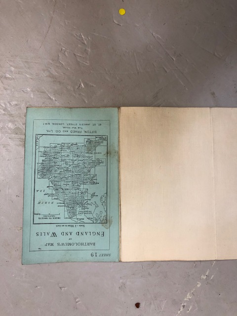 Motoring interest, early 20th Century set of Bartholomew's maps of England and Wales contained in - Image 11 of 16