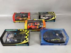 Scalextric cars, being Subaru limited edition, Nascar 32 ford Taurus Ricky Crave, Nascar Ford Taurus