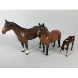 Two Beswick Horses and a Beswick Foal (3)