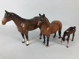 Two Beswick Horses and a Beswick Foal (3)