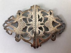 Silver Hallmarked nurses belt buckle 1902, hallmarked for Birmingham , by maker Deakin & Francis Ltd