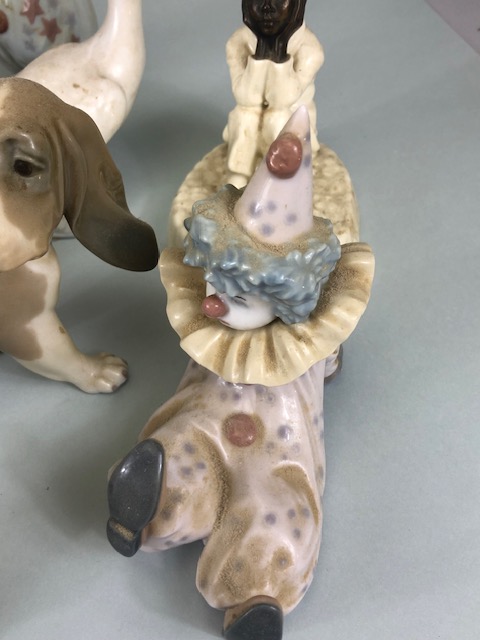 Collection of China figurines to include Staffordshire dogs, Royal Crown Derby, Lladro, Royal - Image 8 of 10