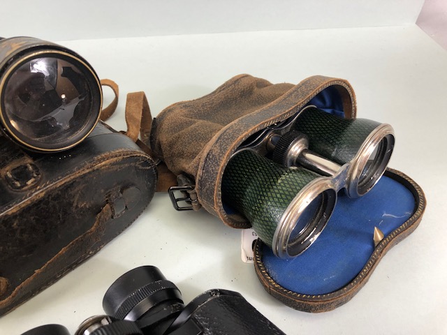 Vintage Binoculars and opera glasses, mostly in their cases, to include Zenith and Boss makes, 6 - Image 7 of 7