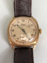 Vintage 9ct Gold watch by Maker RONE model Sportsman A/F