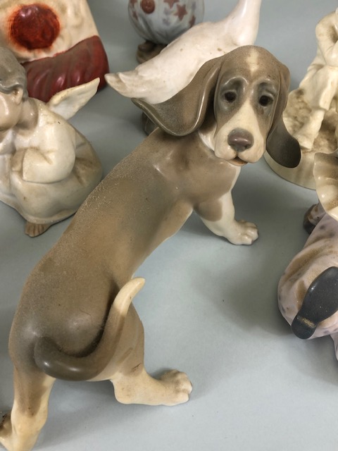 Collection of China figurines to include Staffordshire dogs, Royal Crown Derby, Lladro, Royal - Image 7 of 10