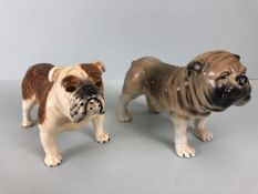 Beswick Bulldog marked Basford British Mascot and one other (2)