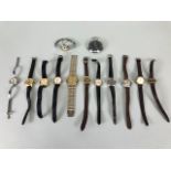 Vintage watches, collection of vintage watches to include a 1990 Gucci Q two colour bracelet watch