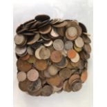 Coins, a quantity of 19th and 20th Century British, European, and colonial coins,