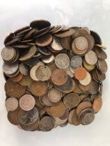 Coins, a quantity of 19th and 20th Century British, European, and colonial coins,