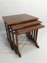 Nest of three Mid Century-style G-Plan side tables