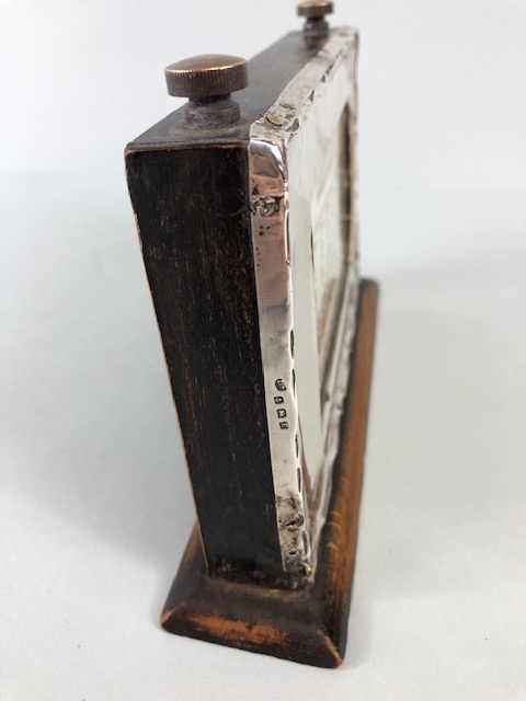 Early 20th century Silver fronted perpetual desk calendar, hall marked for Birmingham - Image 5 of 6