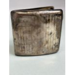 Silver hallmarked cigarette case hallmarked for Birmingham by maker William Neale approx 77g