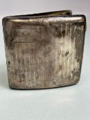 Silver hallmarked cigarette case hallmarked for Birmingham by maker William Neale approx 77g