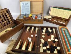 Vintage Games, selection of vintage wooden and other games from the 1980s to include Back gammon,