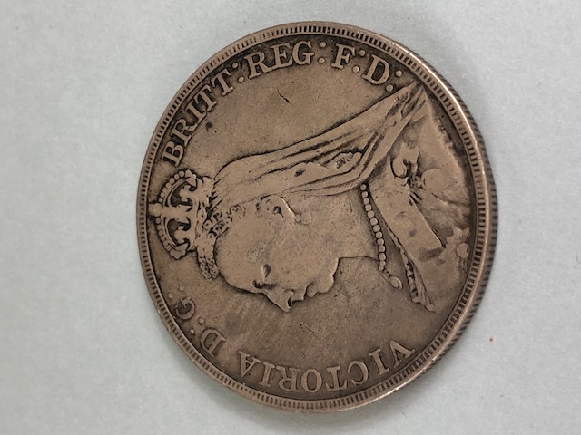 United Kingdom 1 Crown coin dated 1889 - Image 2 of 3