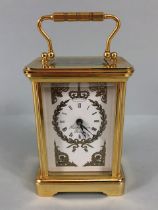 Carriage Clock, limited edition Garrard Buckingham palace carriage clock made specially for the