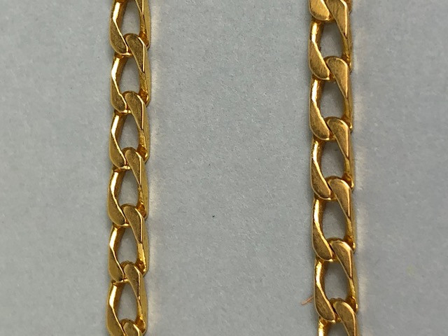 18ct gold curb link bracelet approx 18cm in length and 4.7g (A/F) - Image 3 of 4