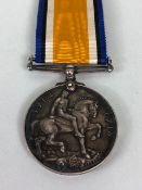 Military Interest, WW1 1914-1918 British Officers war medal edge stamped 2 LIEUT A RILEY