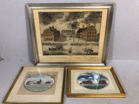 Pictures of American interest: paintings of Hollis Harvard and Massachusetts halls both framed and