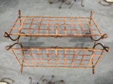 Wrought Iron Garden ornamental plant stand approx 110cm wide