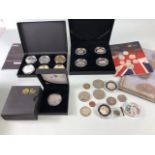 Coins, collection of British collectable commemorative coins, to include royal Mint classic car