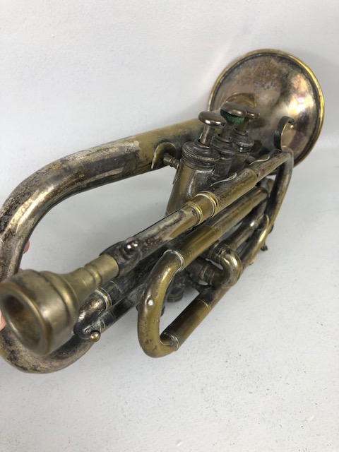 Musical instruments, plated brass Cornet by R J Ward & Sons, 10 St Ann Street Liverpool - Image 6 of 9