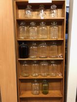 Wine Making Equipment, quantity of glass demijohns large and small 17 in total