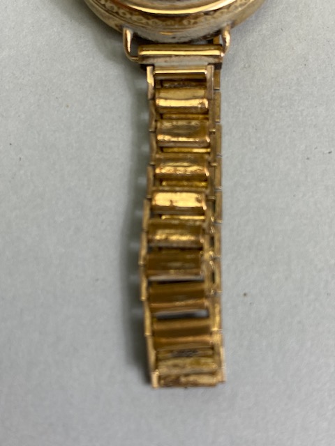 9ct gold cased ladies dress watch on a RG bracelet, winds and runs, along with a vintage Rotary - Image 3 of 11