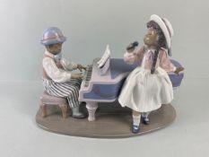 Lladro porcelain figure 05930 jazz duo in original box
