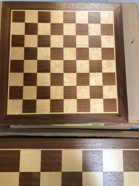 Vintage games, quantity of wooden chess boards of varying sizes and styles still in there original - Image 3 of 7