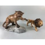 Beswick England ceramic Puma number 1702, stamp on base Beswick B4 England along with impressed