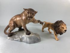 Beswick England ceramic Puma number 1702, stamp on base Beswick B4 England along with impressed