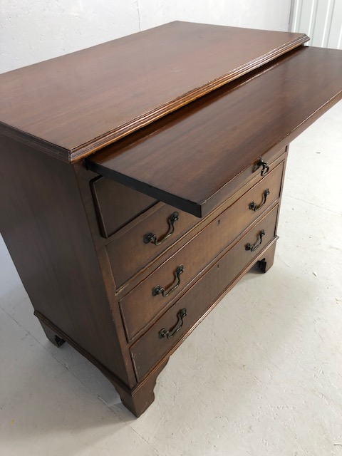 Small chest of four drawers with folding slide and metal handles approx 75 x 44 x 81cm - Image 5 of 6