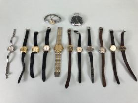 Vintage watches, collection of vintage watches to include a 1990 Gucci Q two colour bracelet watch
