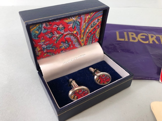 Vintage Liberty Of London costume Jewellery being a pair of boxed Liberty cufflinks, a pair of Sonia - Image 7 of 9