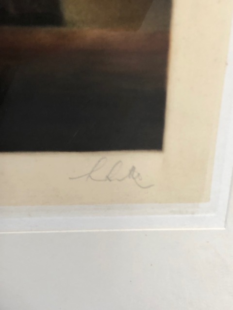 Pictures, Three seal stamped and signed early 20th century Mezzotints, being self Portraits of - Image 7 of 7