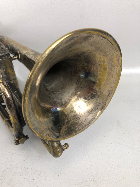 Musical instruments, plated brass Cornet by R J Ward & Sons, 10 St Ann Street Liverpool - Image 3 of 9