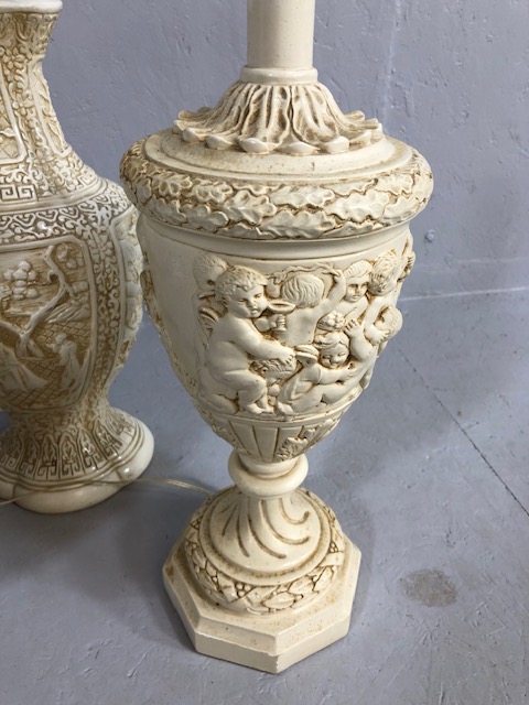 Three lamp bases with all over eastern design - Image 4 of 7