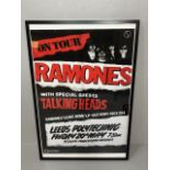 Rock, Punk, Pop Memorabilia, Ramones with support by Talking Heads Gig Poster for Leeds