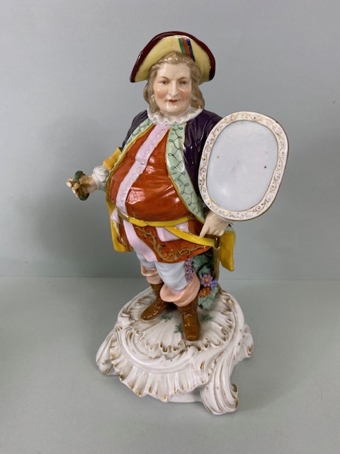China figures, collection of porcelain and pottery figures 19th and 20th century, European and - Image 2 of 13