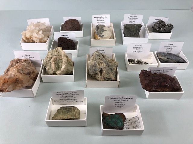 Mineral, Crystal, Geology interest, collection of geological and Fossil specimens to include