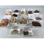 Mineral, Crystal, Geology interest, collection of geological and Fossil specimens to include